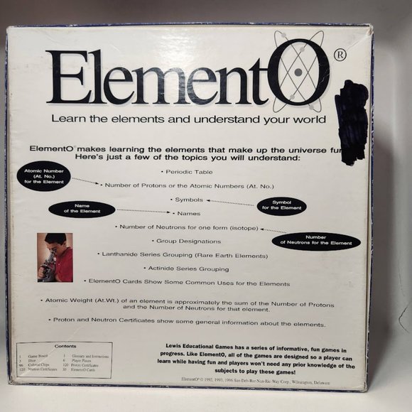 Games Elemento Periodic Table Of Elements Board Game Element O